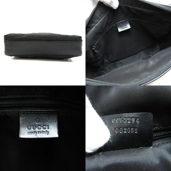 Gucci Logo Plate Shoulder Bag Nylon - Picture 4 of 10